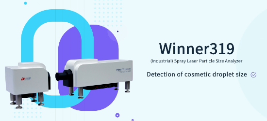 Muestra de distribución del tamaño de partículas de gotas de cosméticos para clientes