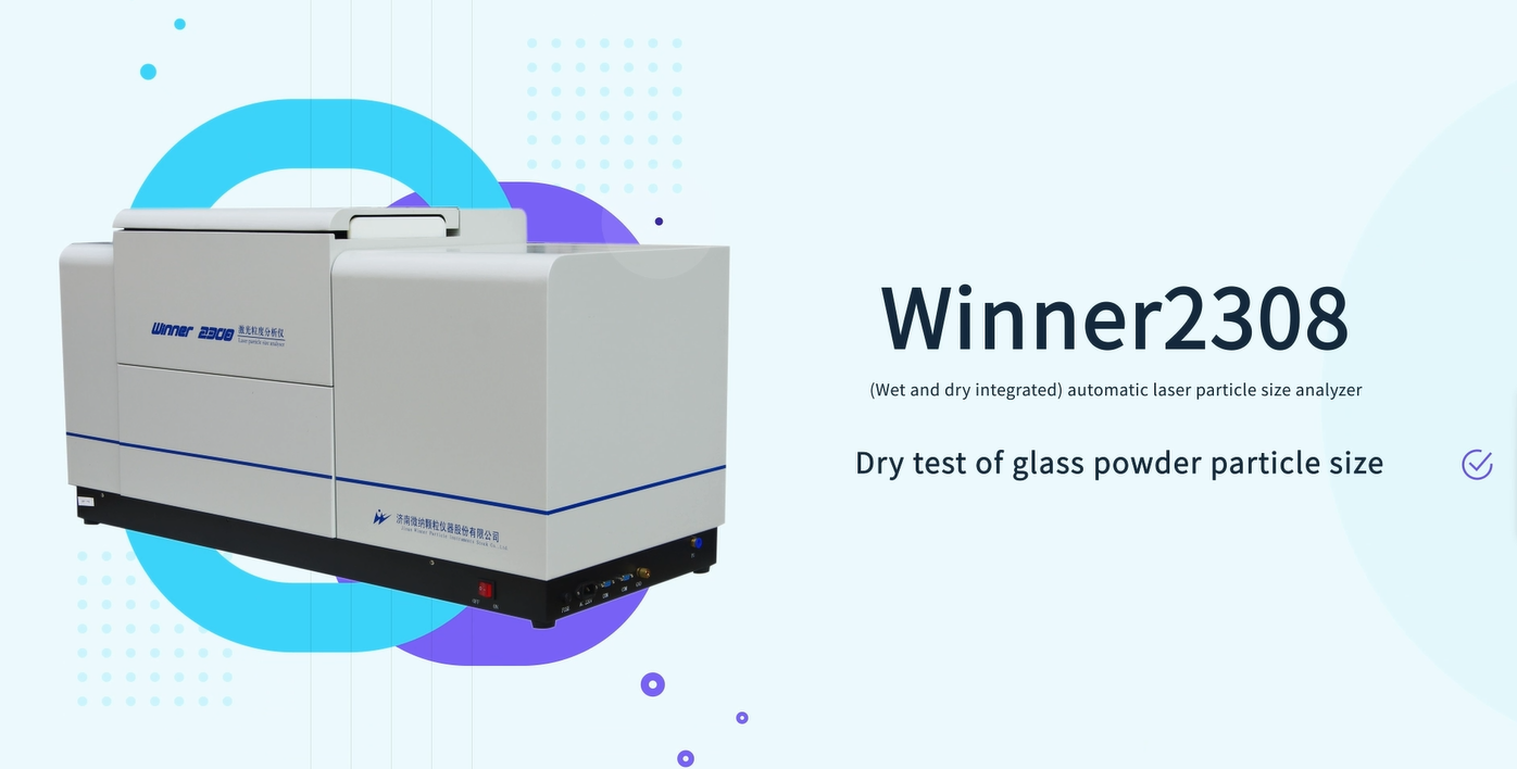 Uso de Winner 2308 para medir muestras de polvo de vidrio para clientes